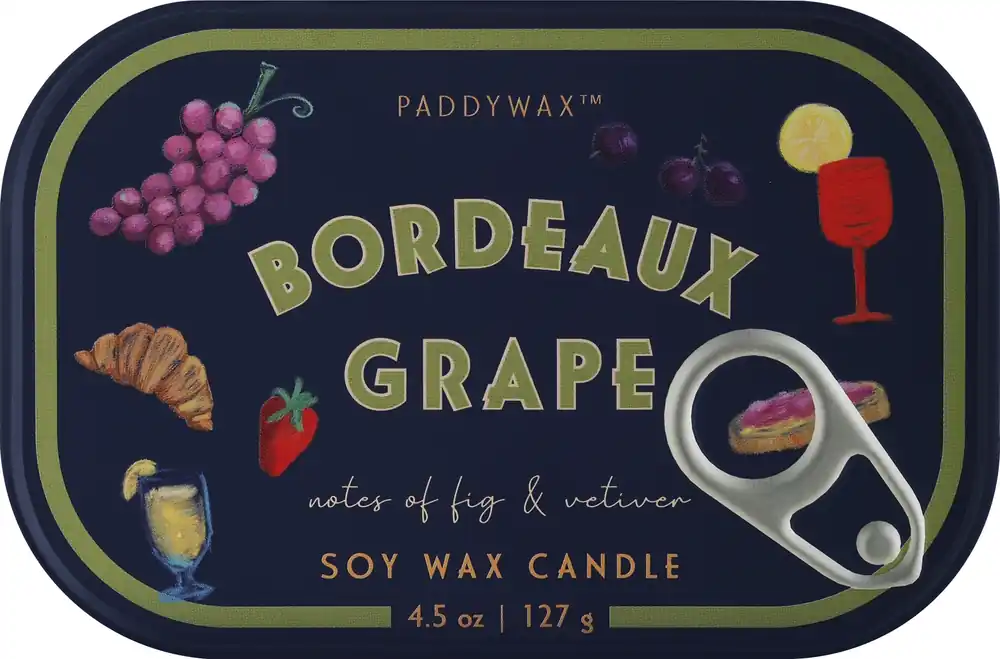 Bordeaux Grape Scented Candle in Tin Can - Bath and Body