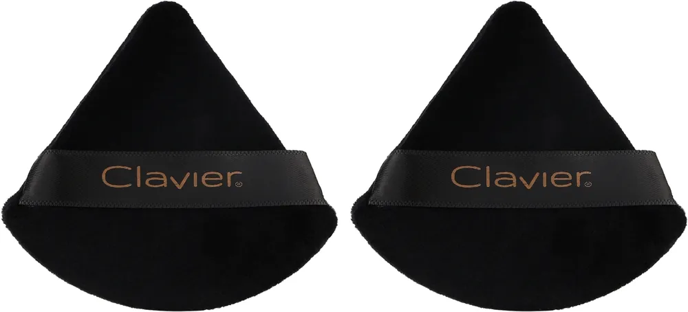 Makeup Sponge 'Triangular Puff', black, 2 pcs. - Accessories