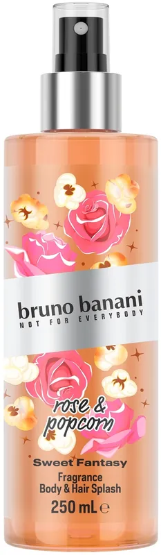Bruno Banani Sweet Fantasy Rose & Popcorn Body & Hair Splash - Bath and Body