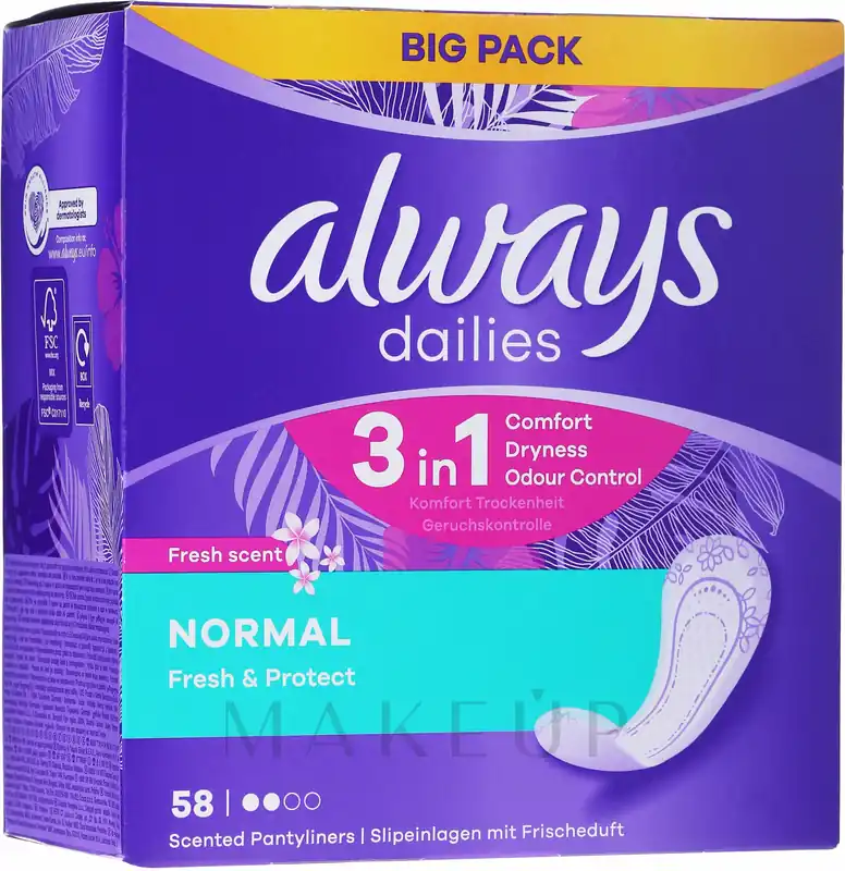 Sanitary Pads, 58pcs - Bath and Body