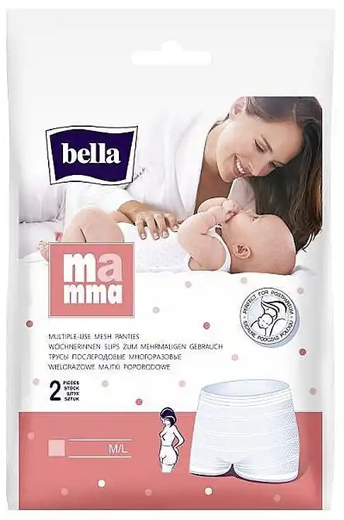 Reusable Postpartum Panties, 2 pcs, M/L - Bath and Body