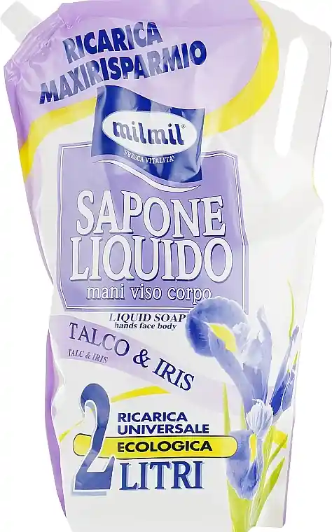 Liquid Face, Hand & Body Soap 'Talc & Iris' - Bath and Body