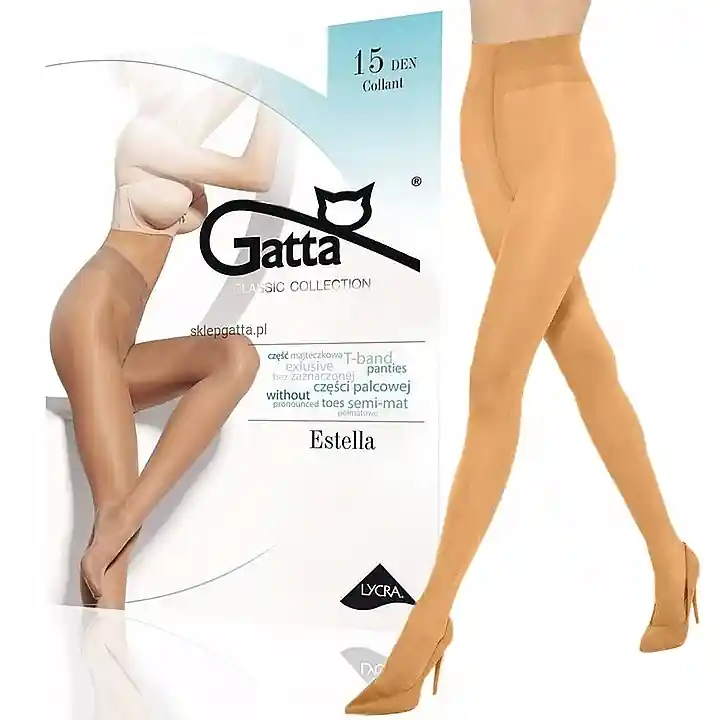 Tights 'Estella' 15 Den, golden - Clothes