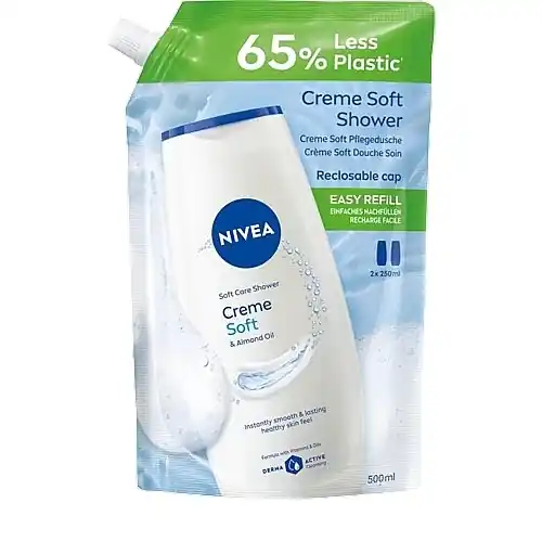 Shower Care Gel 'Soft Cream and Almond Oil' (doy-pack)