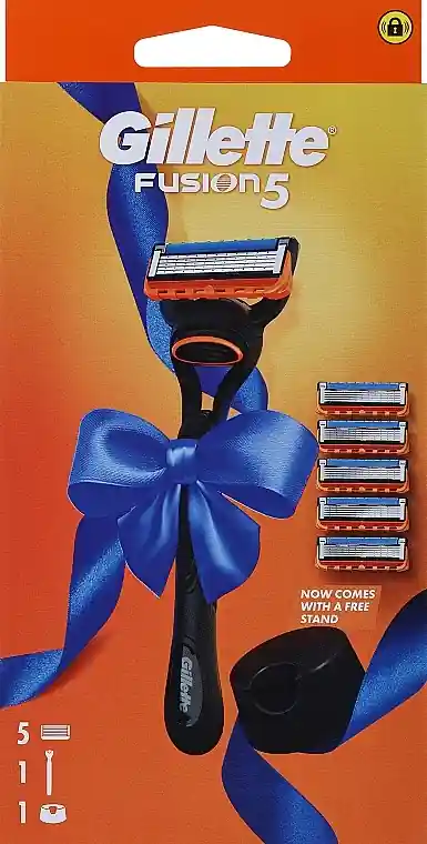 Razor with 5 Replaceable cassettes + Stand - Accessories