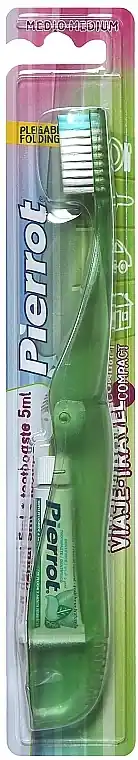 Travel Compact Toothbrush, light freen - Bath and Body