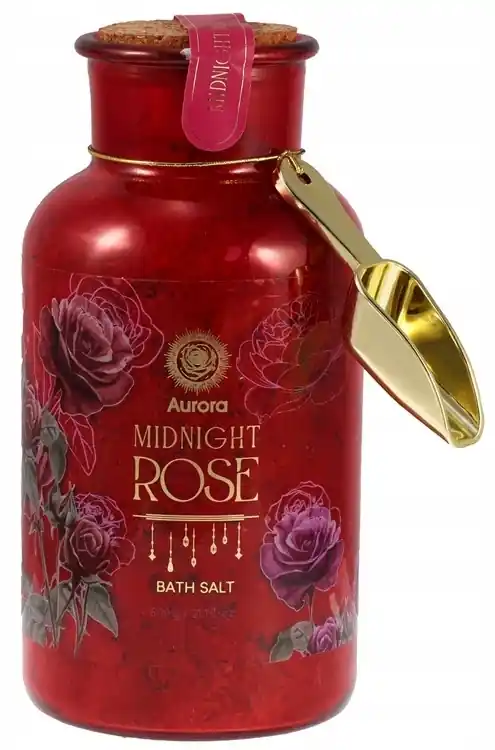 Midnight Rose bath salt with scoop included - Bath and Body