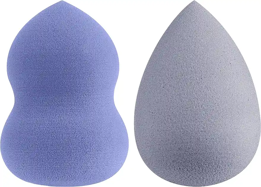 Makeup Sponge Set, 6800, grey + purple, 2 pcs - Accessories