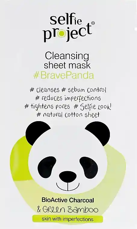 Sheet Face Mask 'Panda' - Skin Care Products