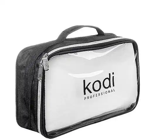 Nylon Cosmetic Bag No. 1 with a zipper, black - Accessories