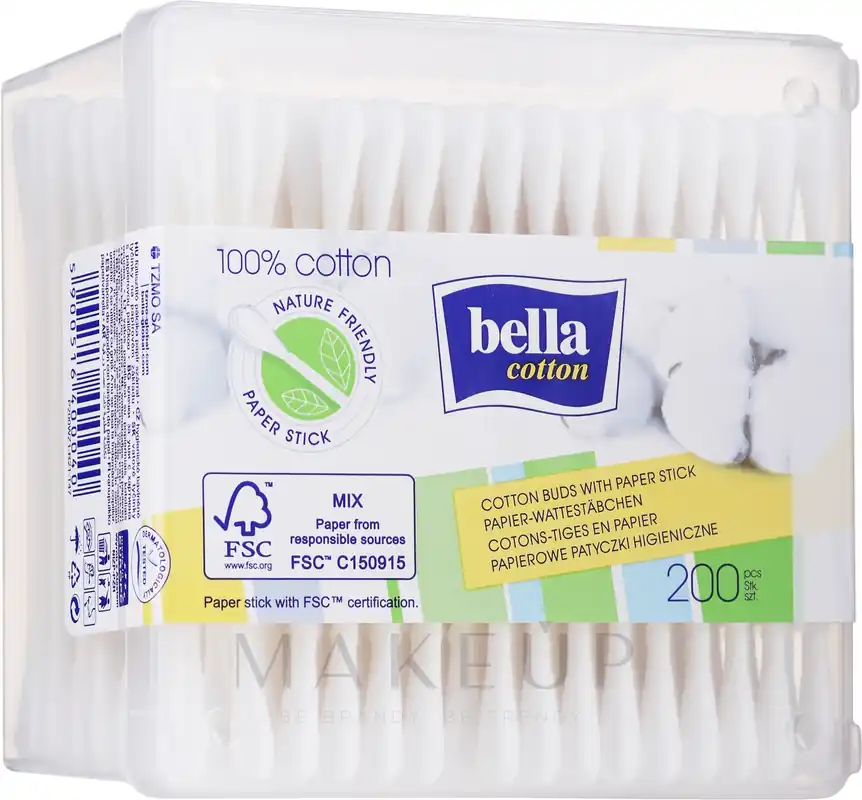 Rectangular Cotton Buds, 200 pcs - Accessories