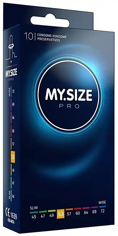 Latex Condoms, 53 size, 10 pcs - Health & Care