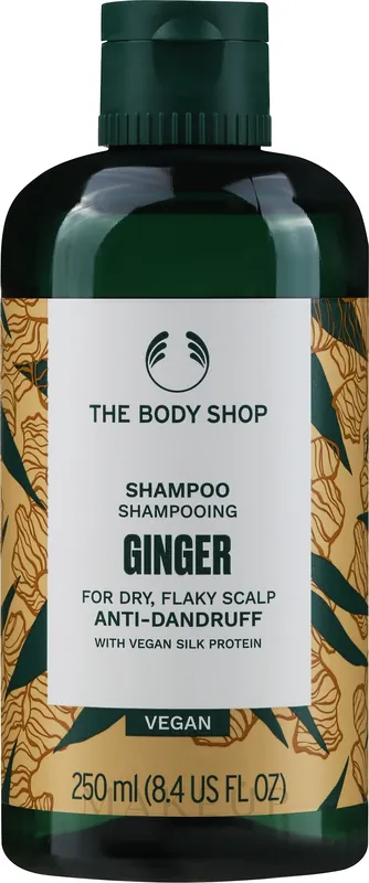 Anti-Dandruff Ginger & Silk Protein Shampoo for Dry, Flaky Scalp