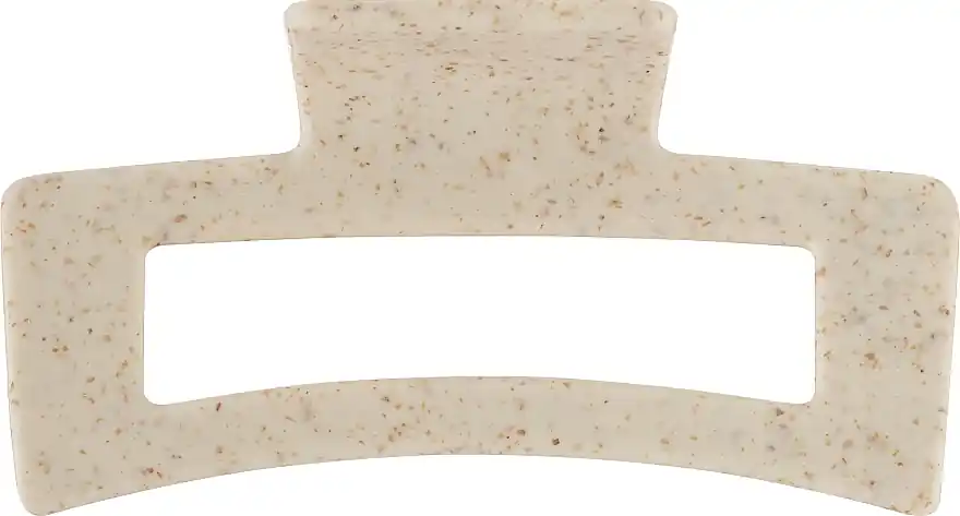 Hair clip made from recycled plastic, 8021/WS, beige with brown speckles - Accessories