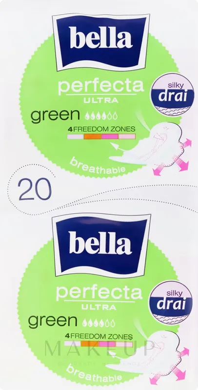 Sanitary Pads 'Perfecta Green Drai Ultra', 2x10 pcs - Bath and Body