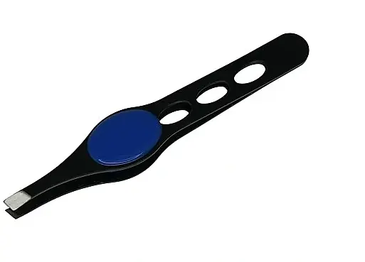Slanted Tweezers, black-blue, 092