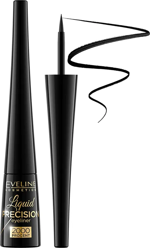 Eveline Cosmetics Liquid Precision Eyeliner 2000 Procent Waterproof - Makeup