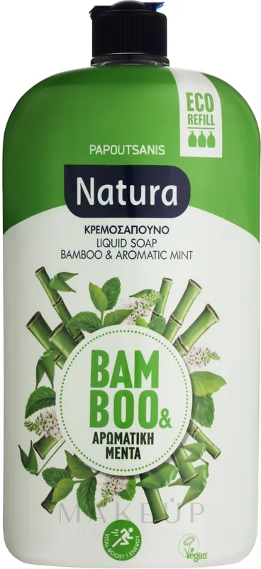 Bamboo & Aromatic Mint Liquid Soap - Bath and Body