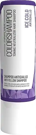 Purple shampoo for neutralizing brassiness in blonde hair
