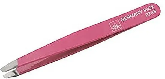 Slant Tip Tweezers, pink, 9 cm - Accessories