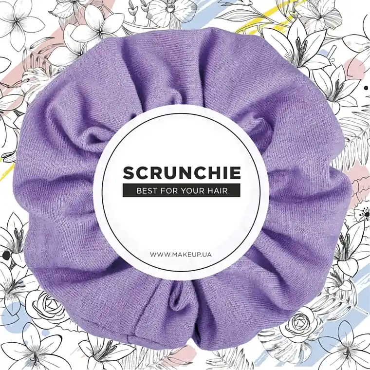 Knit Classic Scrunchie, Lilac - Accessories