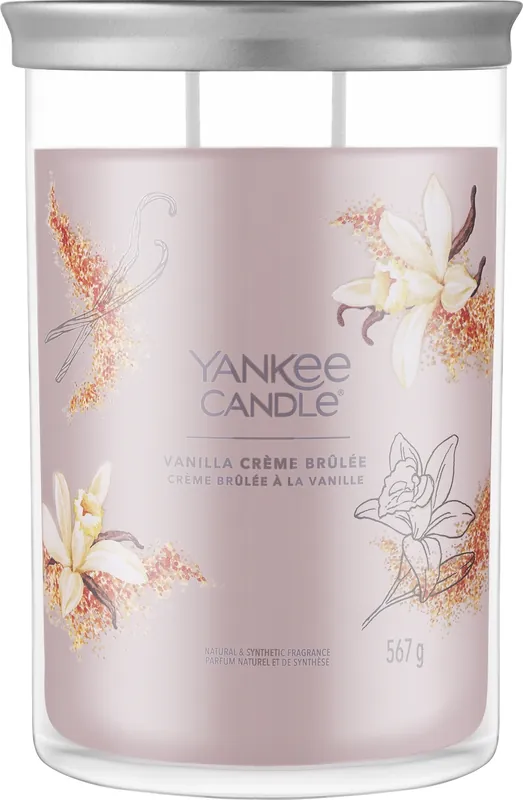 Scented Candle in Glass 'Vanilla Creme Brulee', 2 wicks - Bath and Body