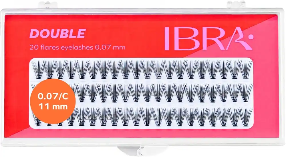 Ibra 20 Flares Eyelash Knot-Free Double
