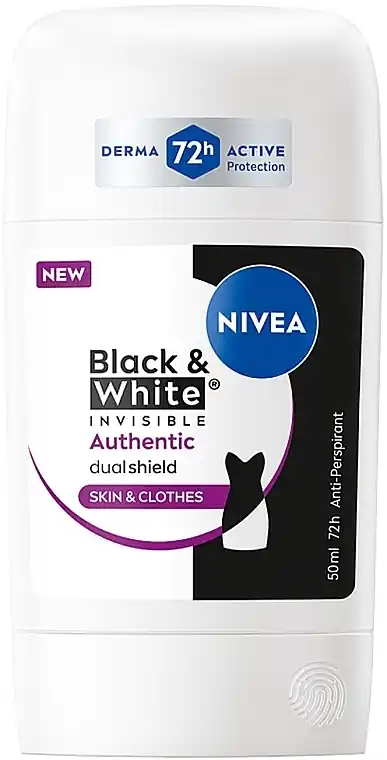 Antiperspirant Stick "Black and White. Invisible: Authentic" - Bath and Body