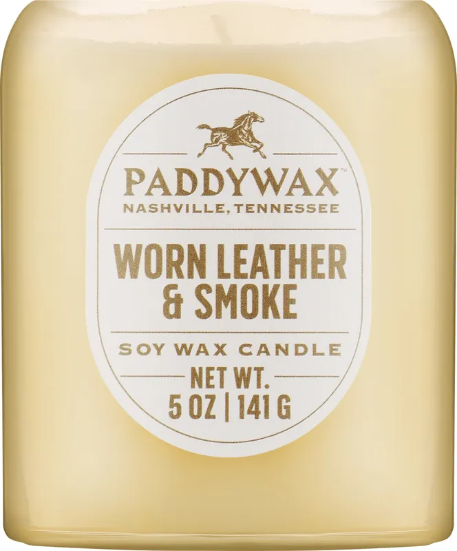 Worn Leather & Smoke Scented Candle - Bath and Body