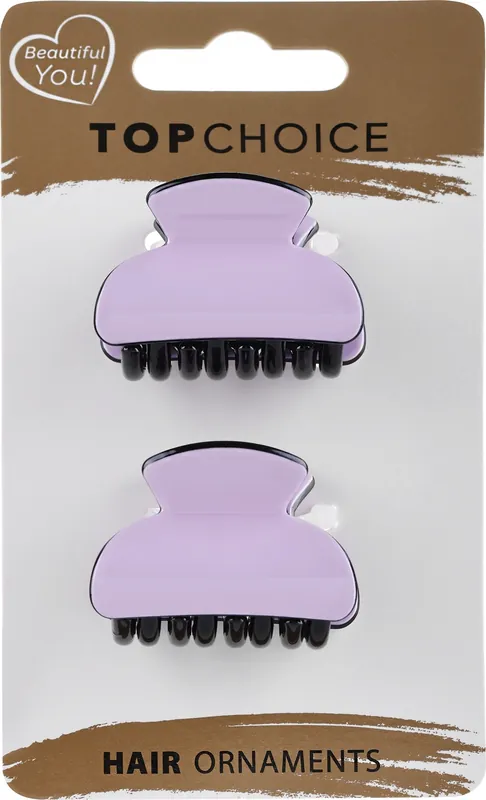 Claw Clip, matte, fuchsia, 28434, 2 pcs. - Accessories