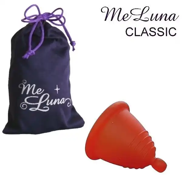 Menstrual Cup with Ball, size S, red - Accessories