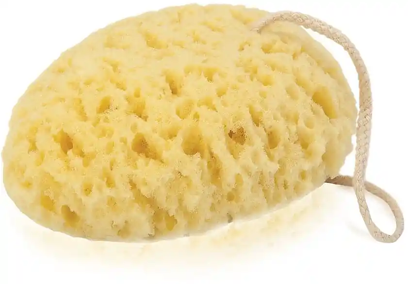 Bath Sponge 6009, oval, yellow - Accessories