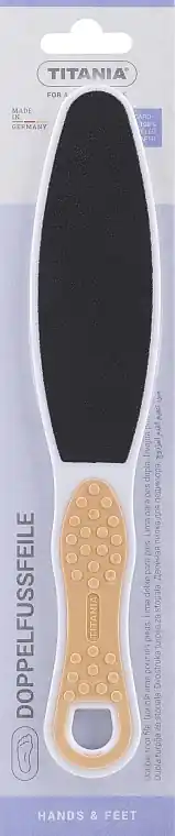 Double-Sided Foot File with Handle, light orange