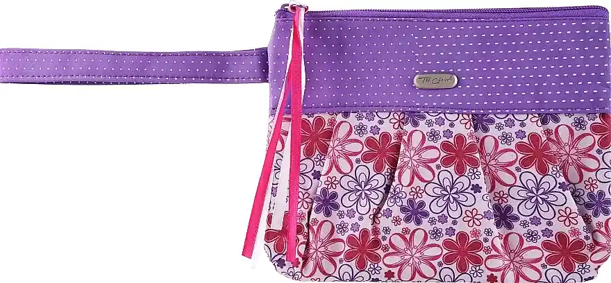 Cosmetic Bag 'Ethno', 93845, purple with flowers - Accessories