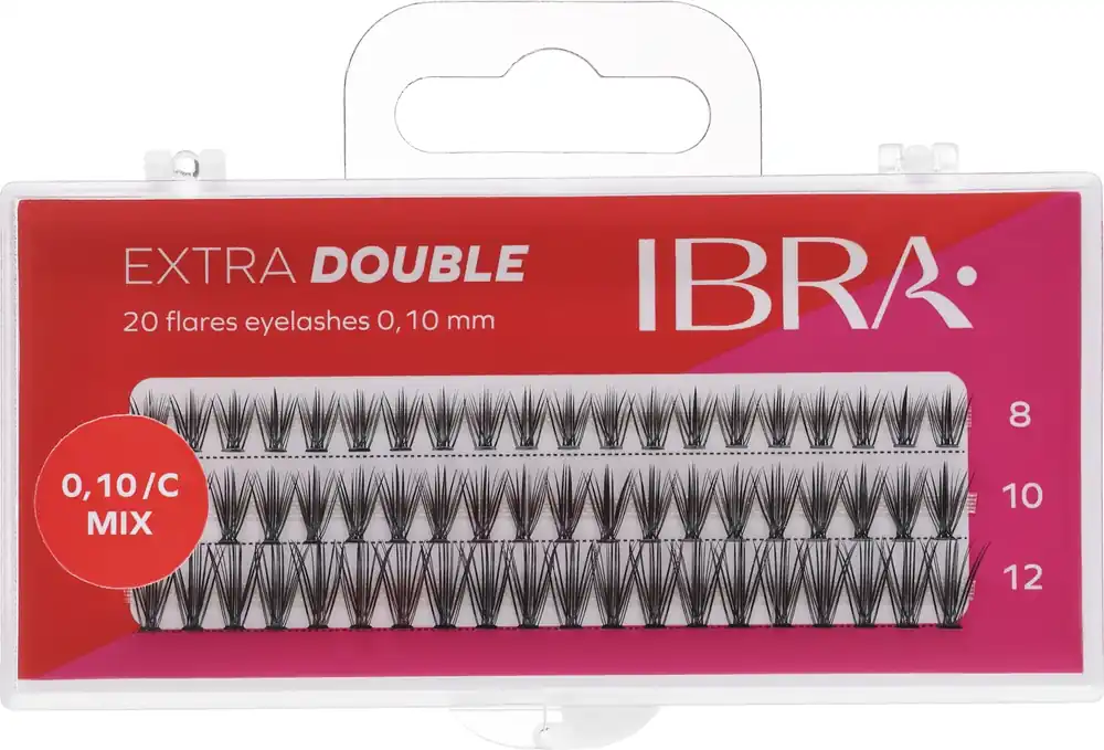 Ibra Extra Double 20 Flares Eyelash Mix - Makeup