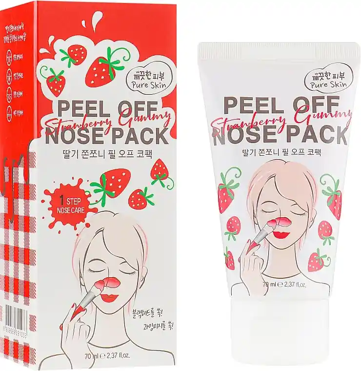 Strawberry Gummy Peel Off Nose Pack - Skin Care Products