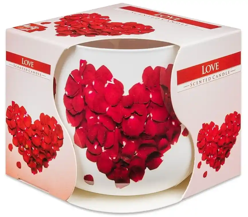 Scented Candle in Glass 'Love' - Bath and Body