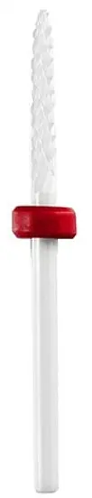 Manicure Bit Ceramic 'Small Flame' TC041, Red - Accessories