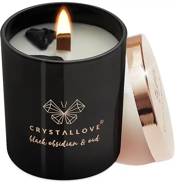 Black Obsidian & Oud Soy Candle - Bath and Body