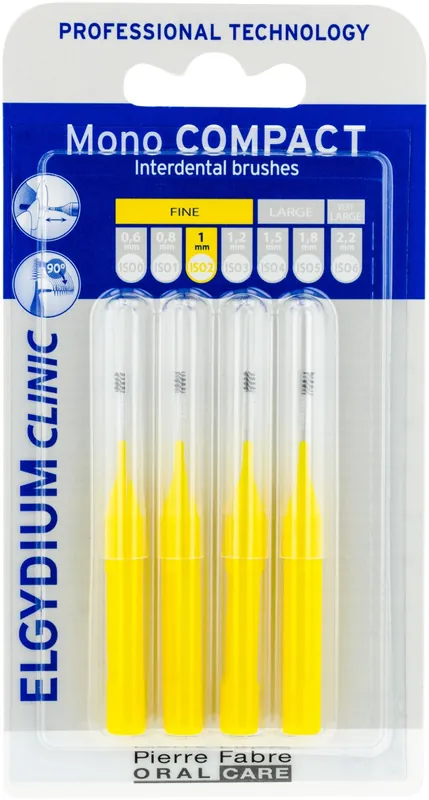 Interdental Brush, yellow, 4 pcs - Bath and Body