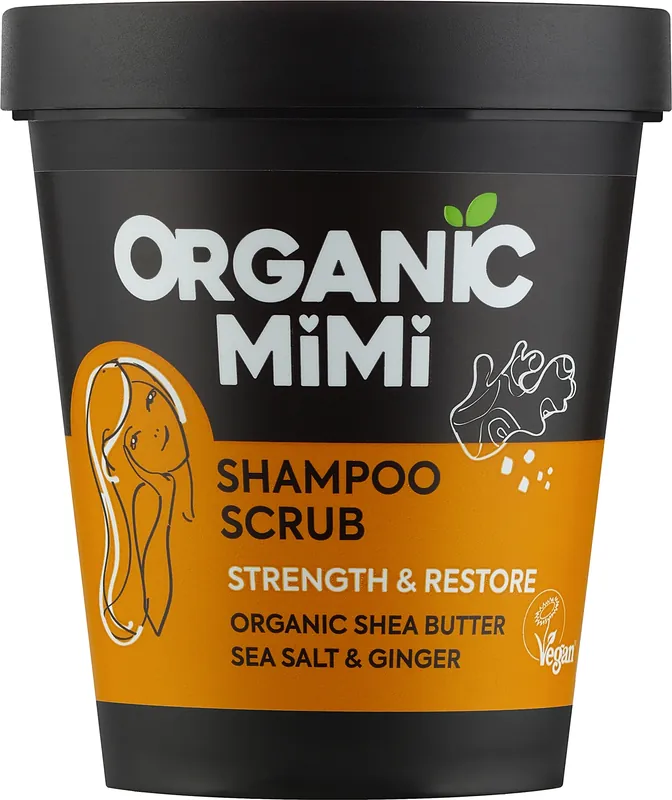 Sea Salt and Ginger Shampoo-Scrub for Strengthening and Restoring Hair