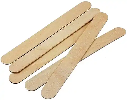 Wooden Wax Spatulas, 100 pcs - Accessories