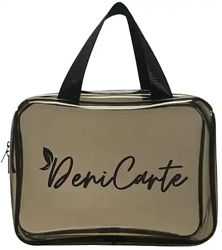 Makeup Bag, 7444, transparent, black - Accessories
