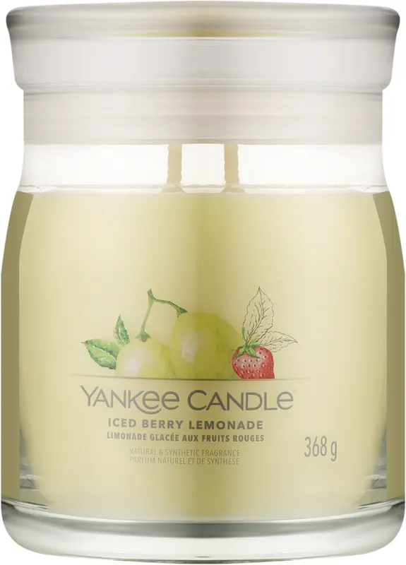 Scented Candle in Jar 'Iced Berry Lemonade' - Bath and Body