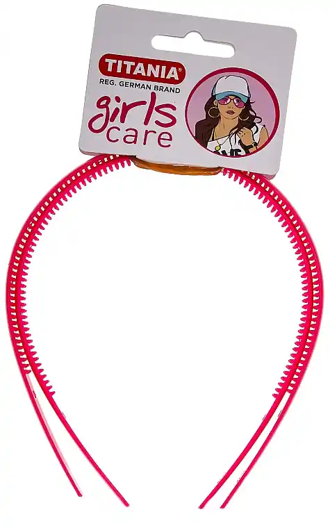 Plastic Hair Hoop "Girls Care", small, 2 pcs, pink - Accessories
