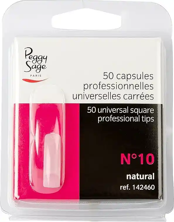 Versatile Square Tips #10, 50pcs - Nails