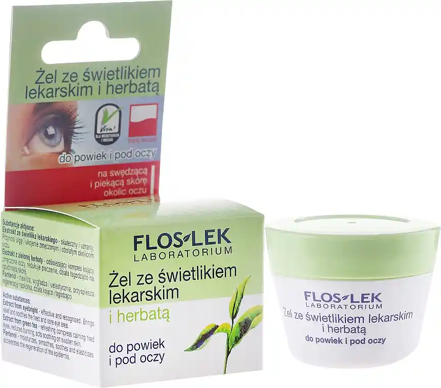Lid and Under Anti-Aging Eye Gel with Eyebright and Green Tea