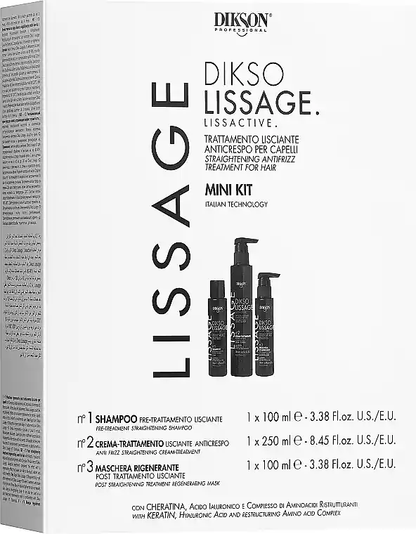Hair straightening set