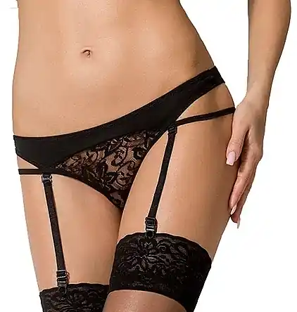 Panties “Farida Thong”, black - Clothes
