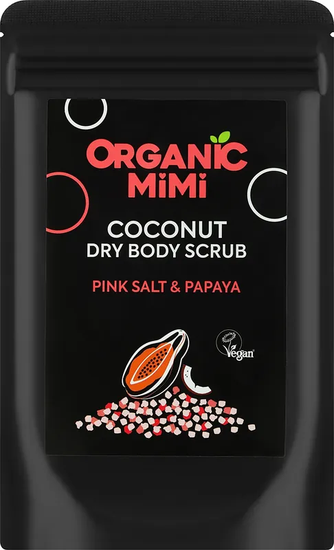 Coconut Powder Body Scrub 'Pink Salt and Papaya' - Bath and Body